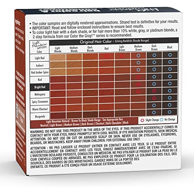 Light Mountain NATURAL HAIR COLOR & CONDITIONER, BRIGHT RED, 4 OZ (113 G) (PACK OF 3) - Image 3